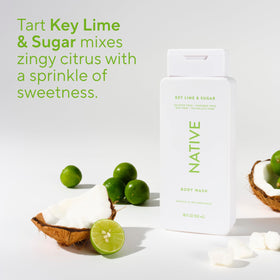 Native Body Wash Key Lime & Sugar 18 oz lifestyle scene