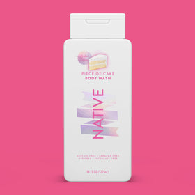 Native Body Wash Piece of Cake 18 oz front view