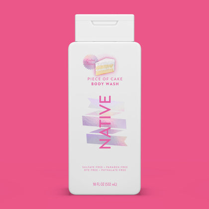 Native Body Wash Piece of Cake 18 oz front view
