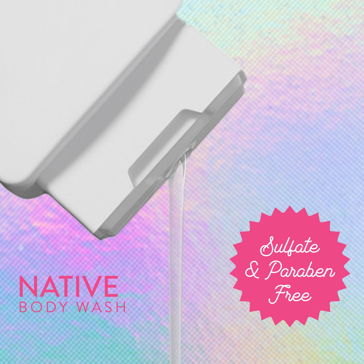 Native Body Wash Piece of Cake with citrus and vanilla ingredients