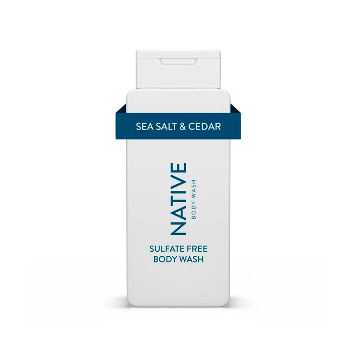 Native Body Wash Sea Salt & Cedar bottle with label