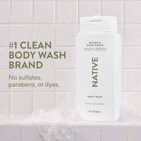 Native Clean Body Wash bottle with label