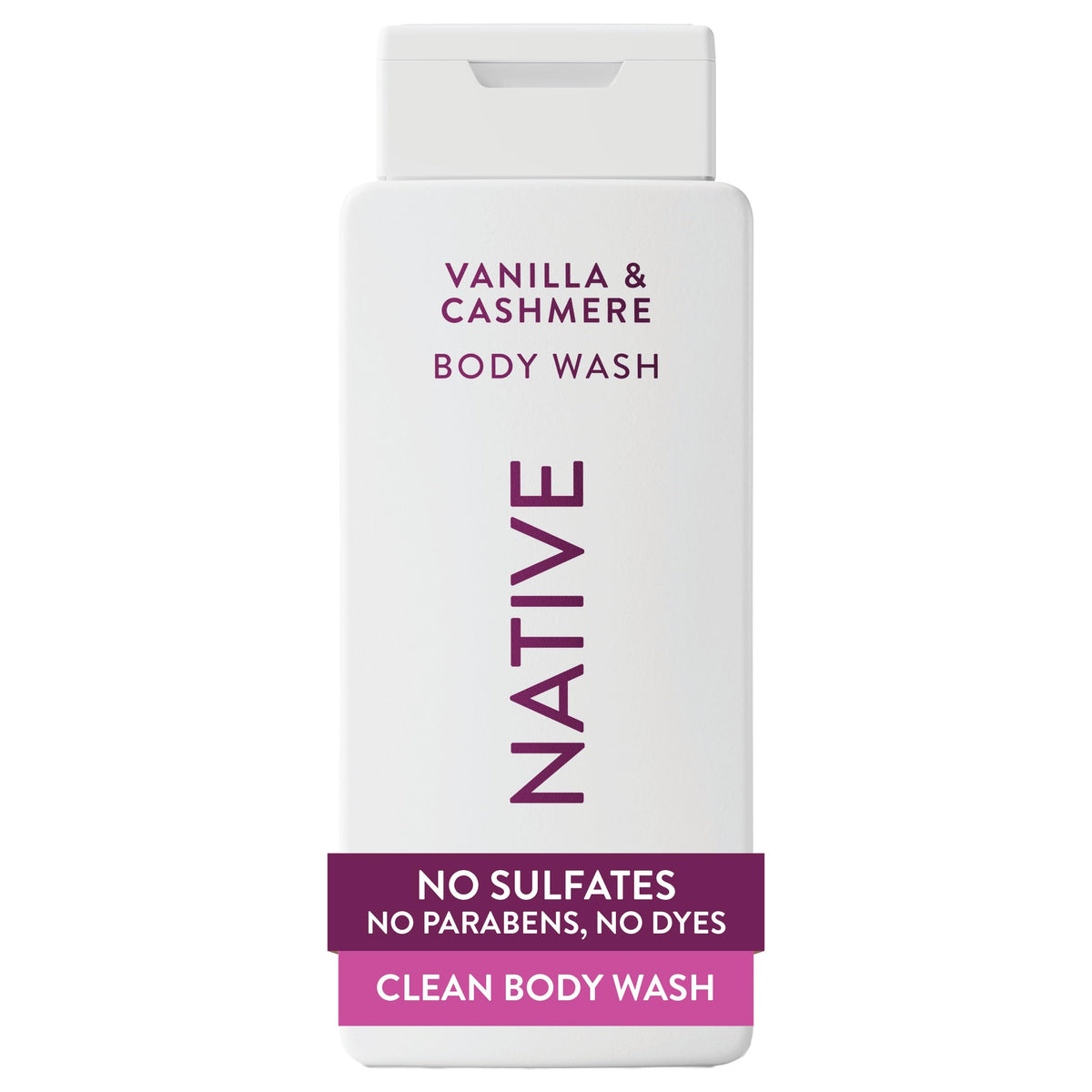 Native Clean Body Wash Vanilla & Cashmere front view