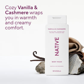 Native Clean Body Wash Vanilla & Cashmere packaging