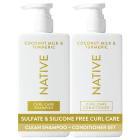 Native Coconut & Turmeric Shampoo 16.5 fl oz bottle front view