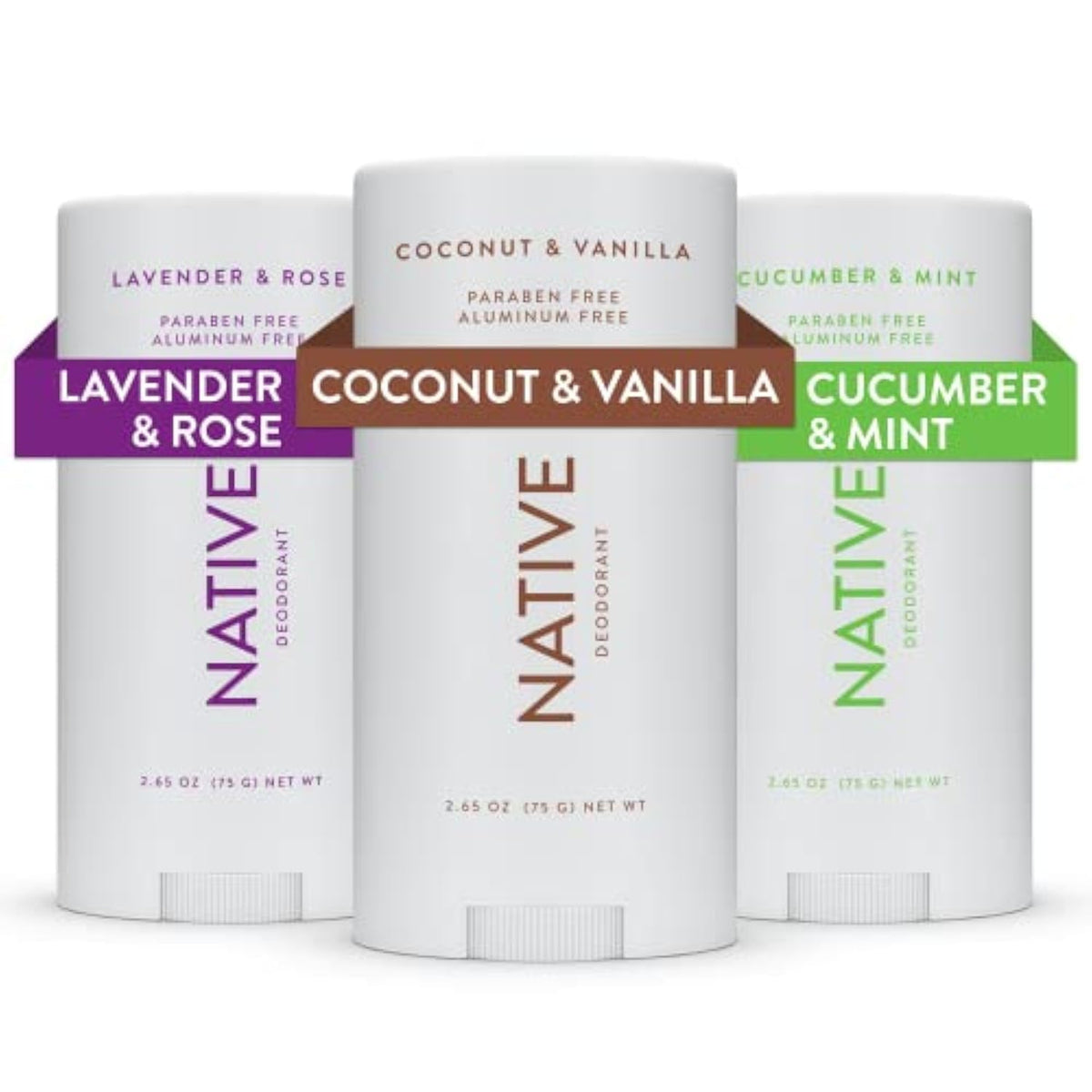 Native Deodorant 72-Hour Odor Control 3-pack front view