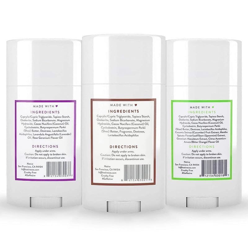 Native Deodorant all-natural ingredients composition