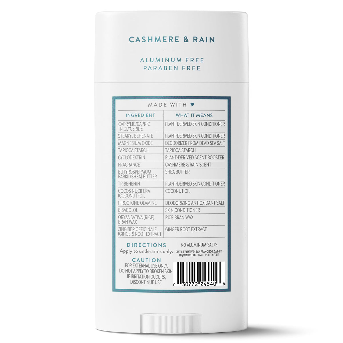 Native Deodorant application on skin
