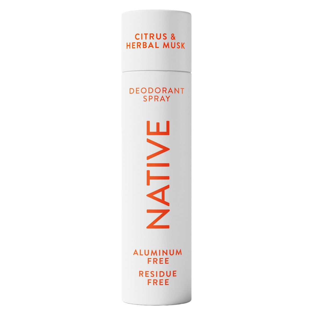 Native Deodorant & Body Spray Citrus & Herbal Musk front view