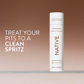 Native Deodorant & Body Spray Coconut & Vanilla back view