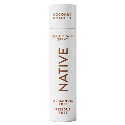Native Deodorant & Body Spray Coconut & Vanilla front view