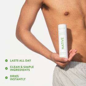 Native Deodorant Body Spray Cucumber & Mint with fresh cucumbers