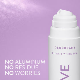 Native Deodorant & Body Spray Lilac & White Tea application