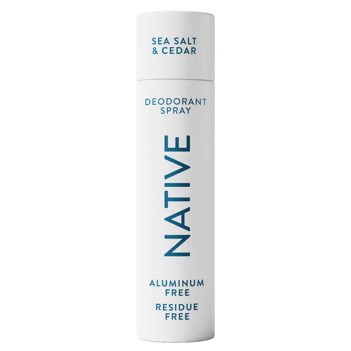 Native Deodorant & Body Spray Sea Salt & Cedar front view
