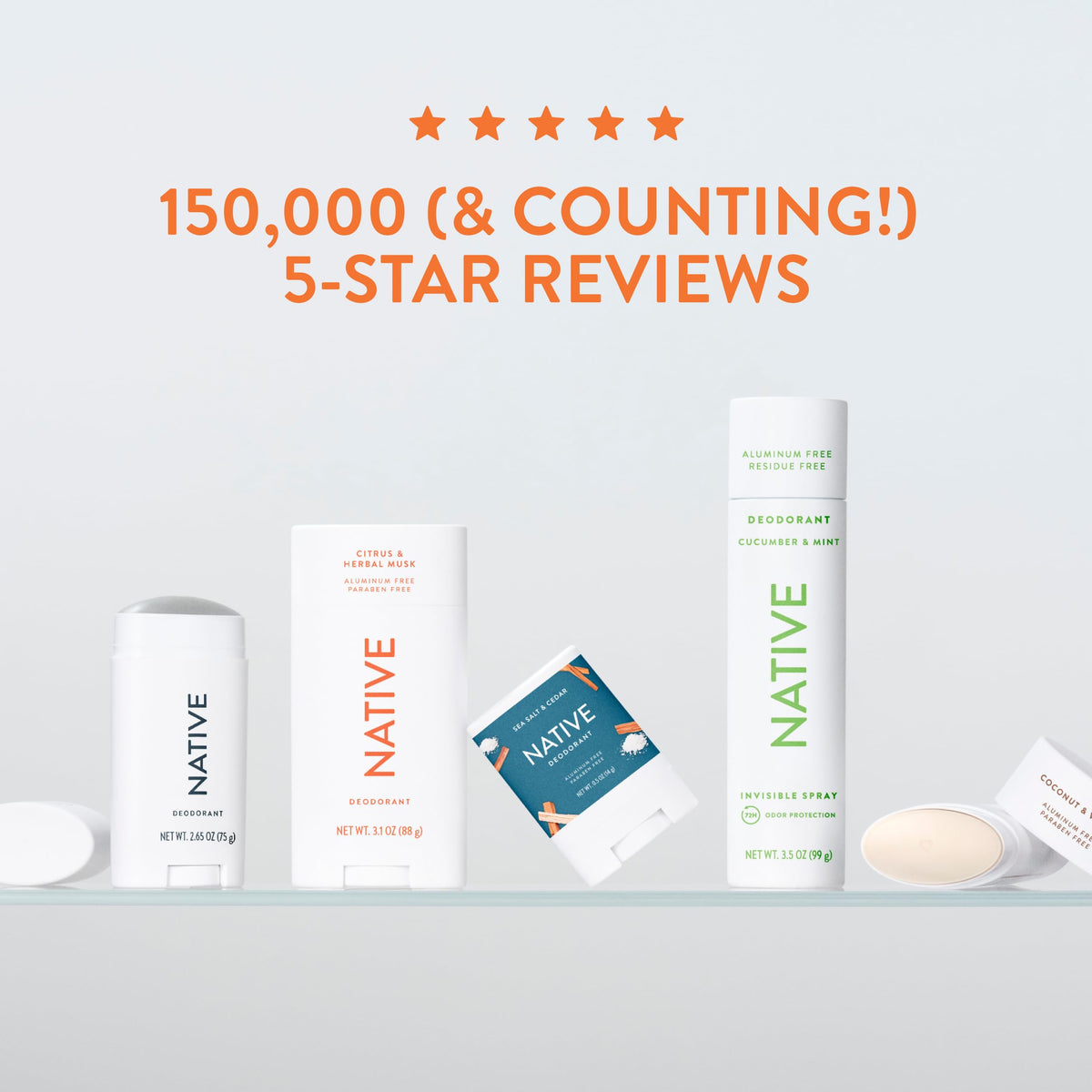 Native Deodorant & Body Spray Sweet Peach & Nectar in use