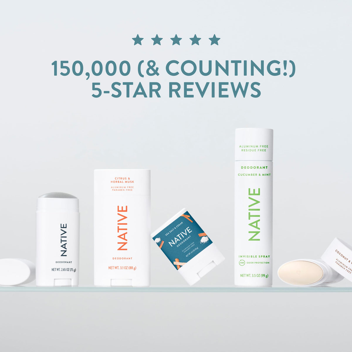 Native Deodorant Cashmere & Rain in lifestyle setting