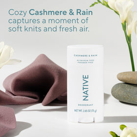 Native Deodorant Cashmere & Rain texture close-up