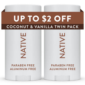 Native Deodorant Coconut & Vanilla 2-pack front view