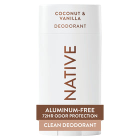 Native Deodorant Coconut & Vanilla front view with packaging