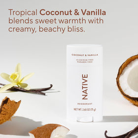 Native Deodorant Coconut & Vanilla scent description