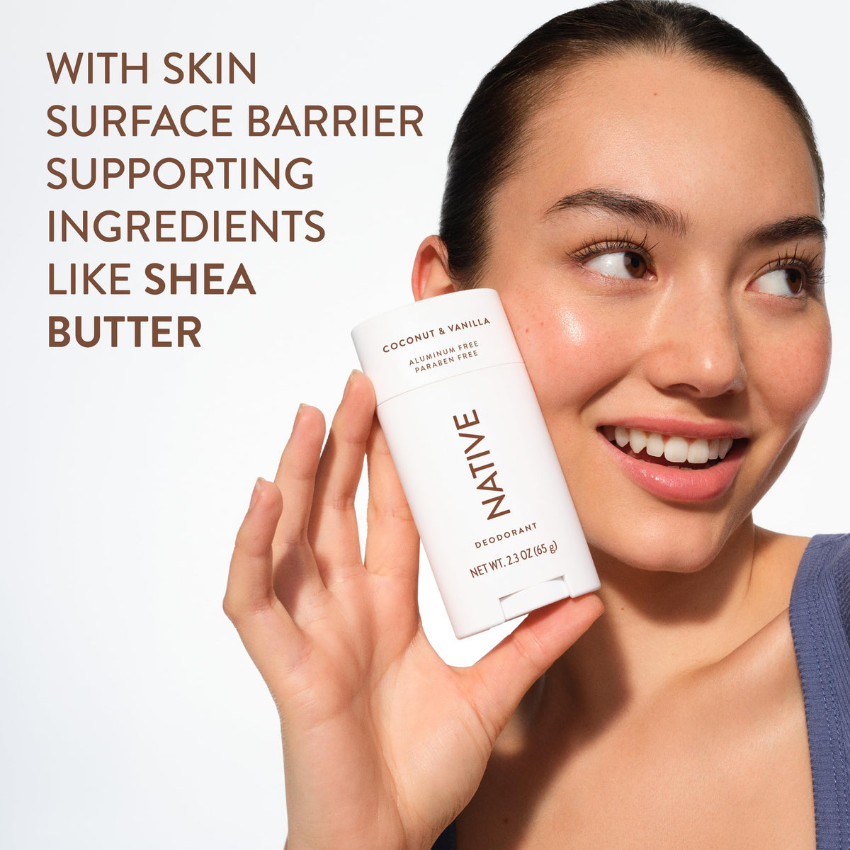 Native Deodorant Coconut & Vanilla smooth glide feature