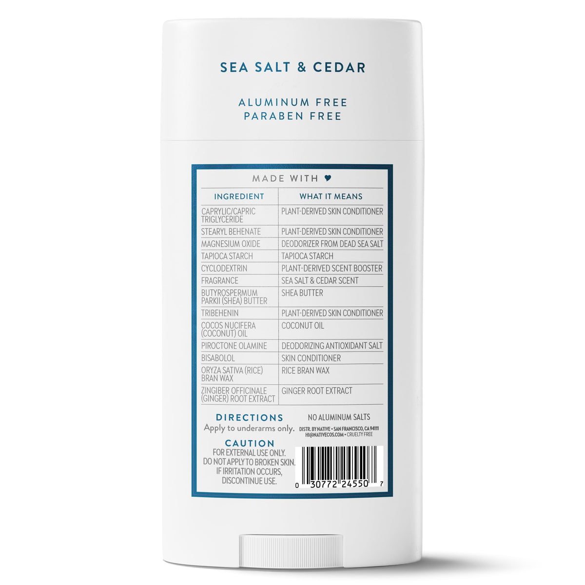 Native deodorant Sea Salt & Cedar lifestyle scene