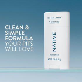 Native Deodorant Sea Salt & Cedar side view