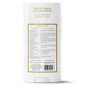 Native Deodorant stick on a countertop with natural elements