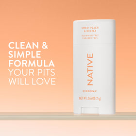 Native Deodorant Sweet Peach & Nectar side view