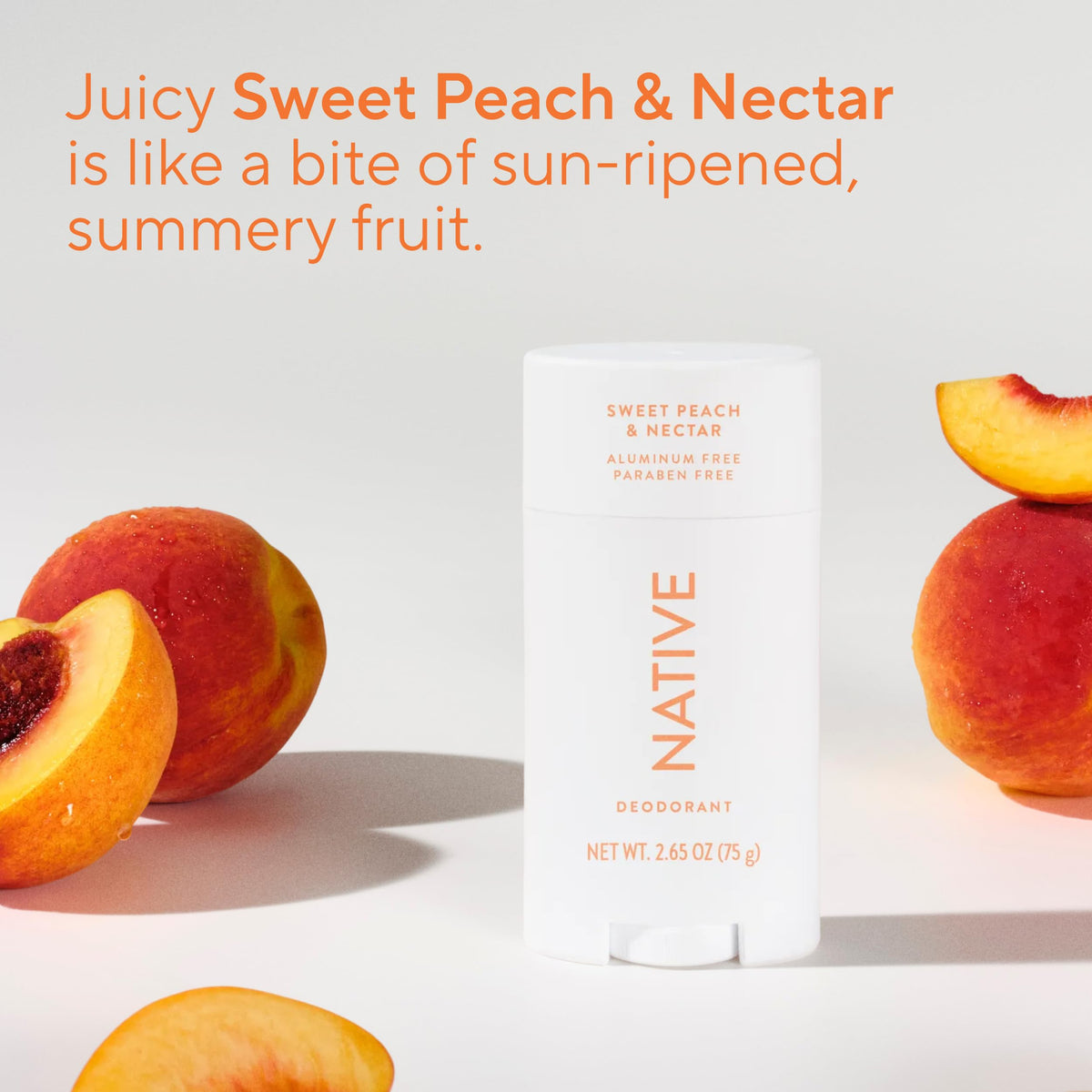 Native Deodorant Sweet Peach & Nectar texture close-up