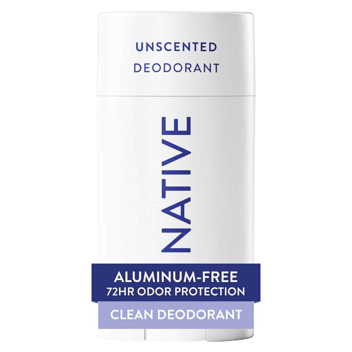Native Deodorant Unscented 72-Hour Odor Control stick front view