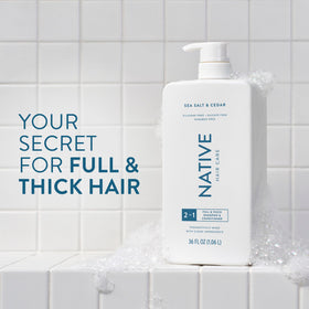 Native Full & Thick 2-in-1 Shampoo & Conditioner back view