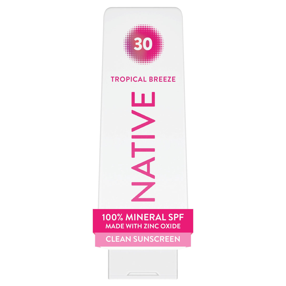 Native Mineral Sunscreen Lotion SPF 30 Tropical Breeze front view