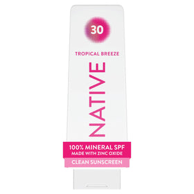 Native Mineral Sunscreen Lotion SPF 30 Tropical Breeze front view