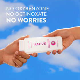 Native Mineral Sunscreen Lotion SPF 30 Tropical Breeze side view