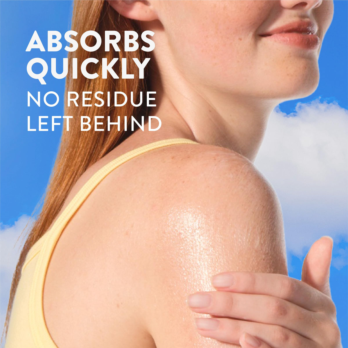 Native Mineral Sunscreen Lotion SPF 30 with application on skin
