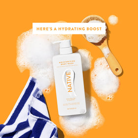 Native Moisturizing Body Wash 18 oz alongside other Native personal care products