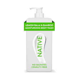 Native Moisturizing Body Wash 18 oz front view with pump dispenser