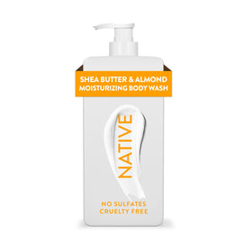 Native Moisturizing Body Wash 18 oz front view with pump dispenser
