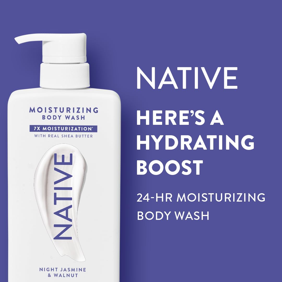 Native Moisturizing Body Wash label close-up