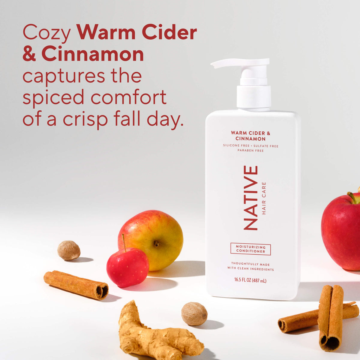 Native Moisturizing Conditioner Warm Cider & Cinnamon with other Native products
