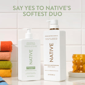 Native Moisturizing Hand & Body Lotion application on skin