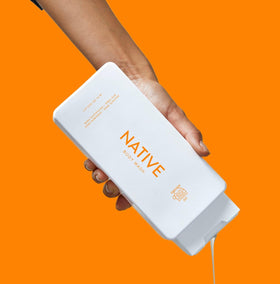 Native Pumpkin Spice Latte Body Wash 18 oz back view