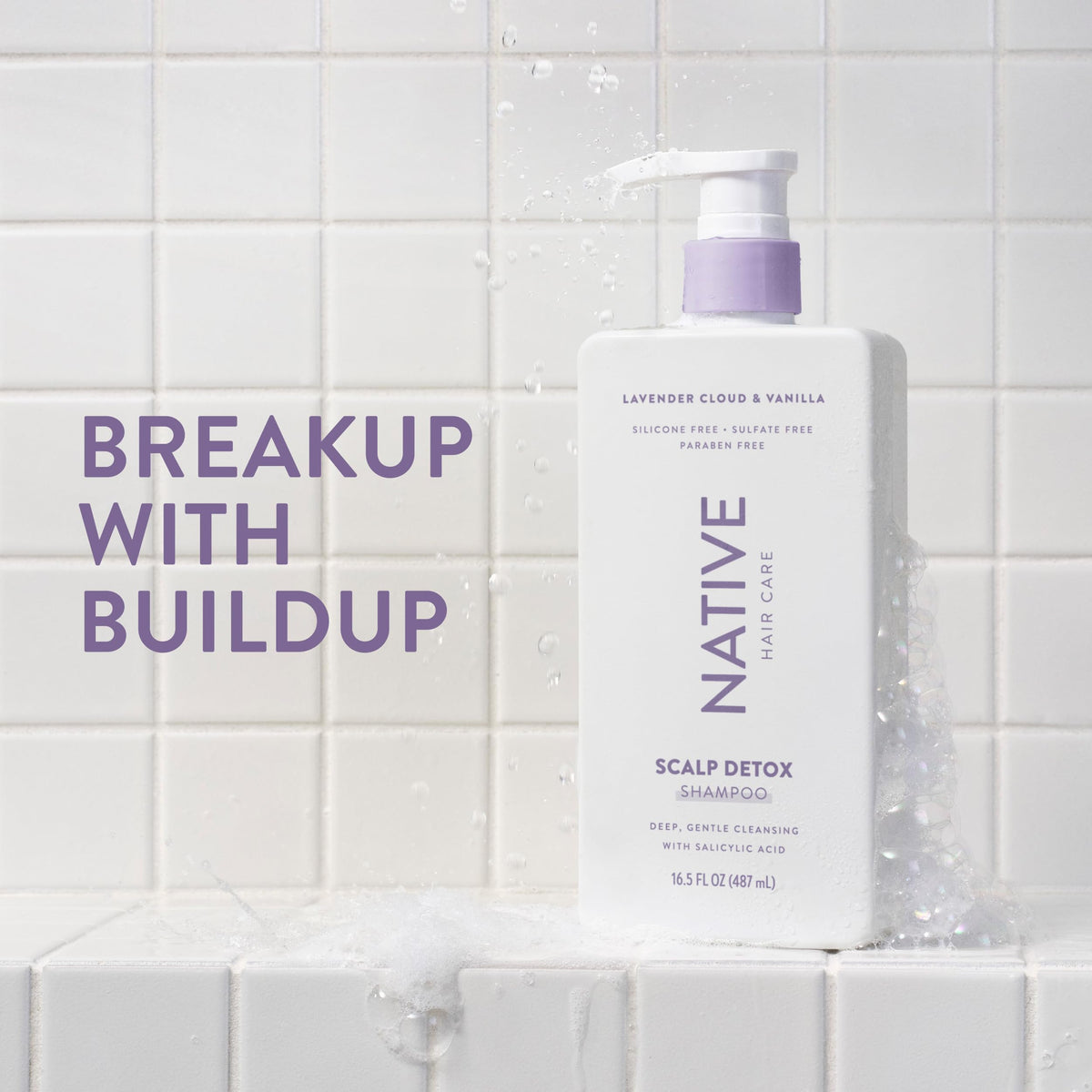 Native Scalp Detox Shampoo Lavender Cloud & Vanilla back view