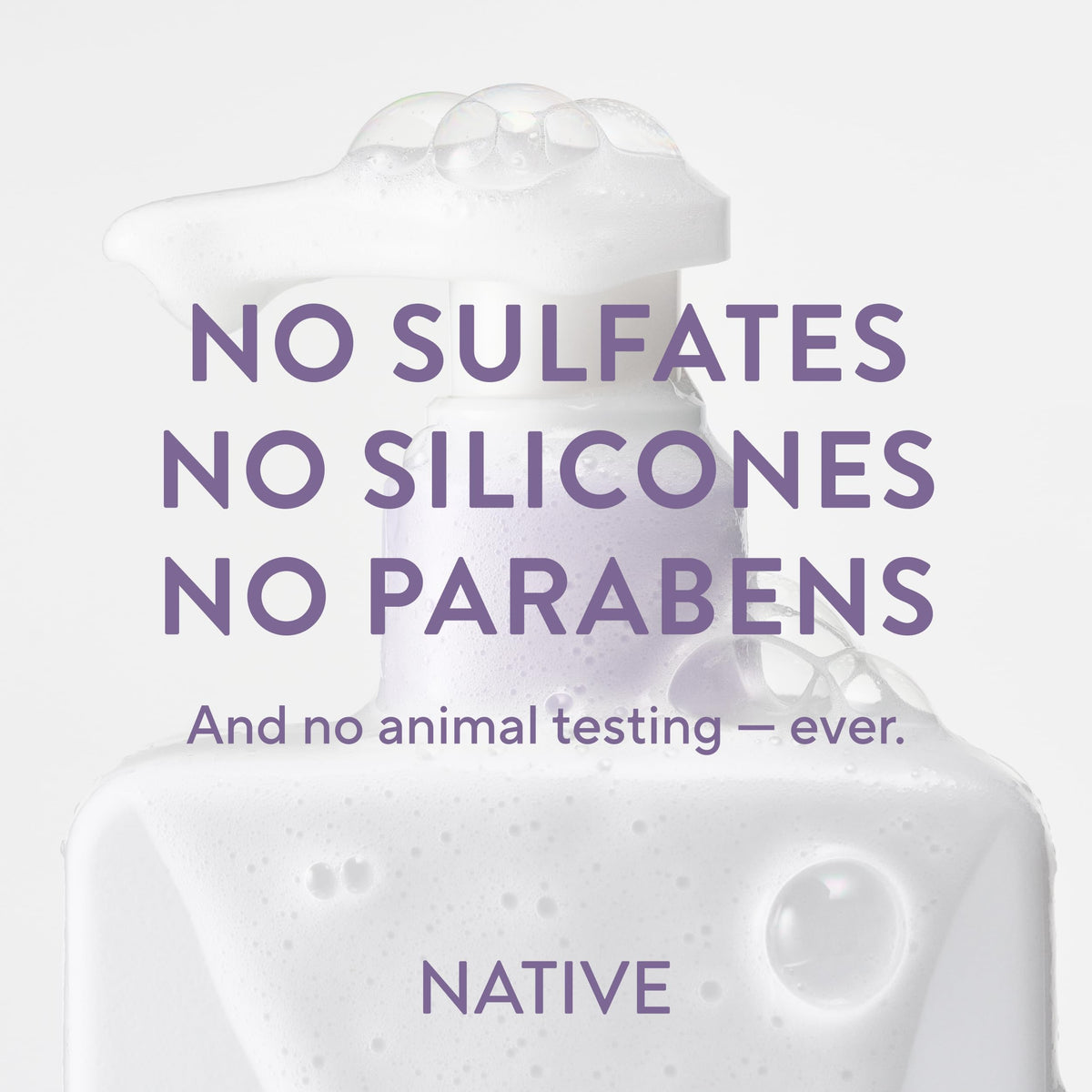 Native Scalp Detox Shampoo Lavender Cloud & Vanilla in hand