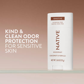 Native Sensitive Deodorant showing smooth application texture
