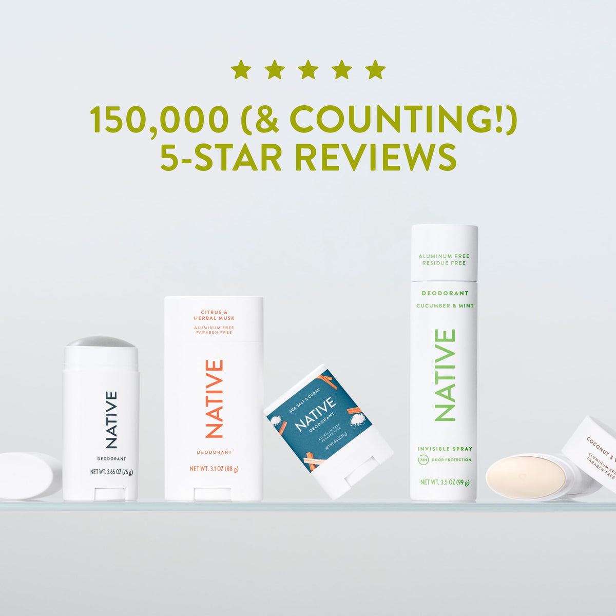 Native Sensitive Deodorant with packaging details