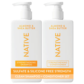 Native Shampoo and Conditioner Set Almond & Shea Butter front view