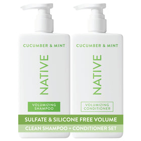 Native Shampoo and Conditioner Set Cucumber & Mint front view
