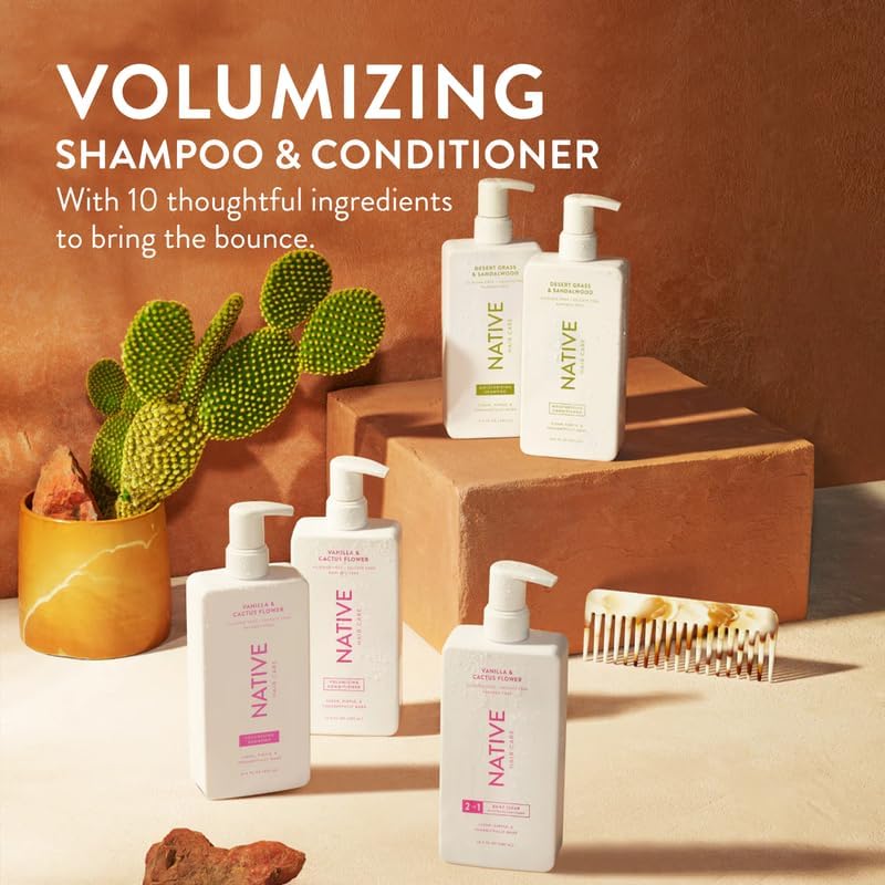 Native Vanilla & Cactus Flower Conditioner front view, 16.5 fl oz